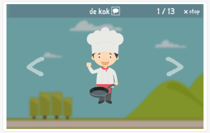 Professions theme presentation of the Dutch app for children