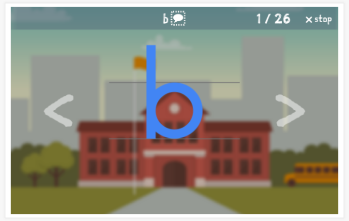 Alphabeth theme presentation of the Dutch app for children