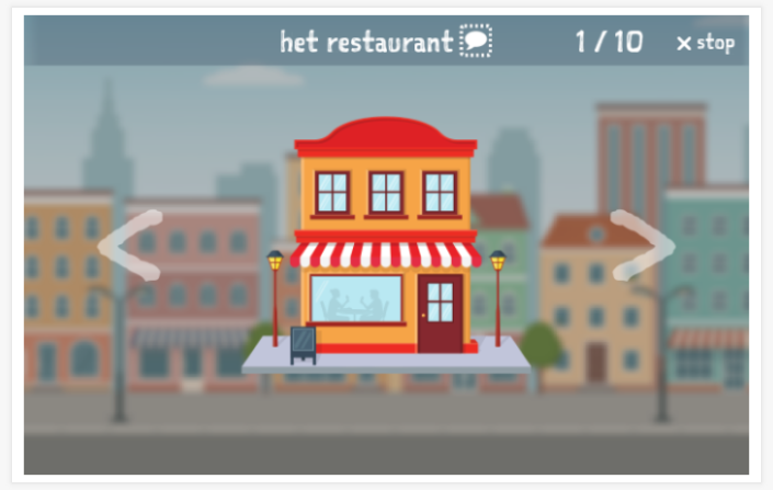 City theme presentation of the Dutch app for children