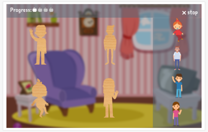 People theme puzzle game of the Polish app for children