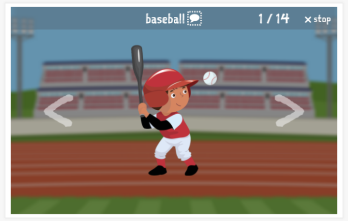 Sports theme presentation of the Polish app for children